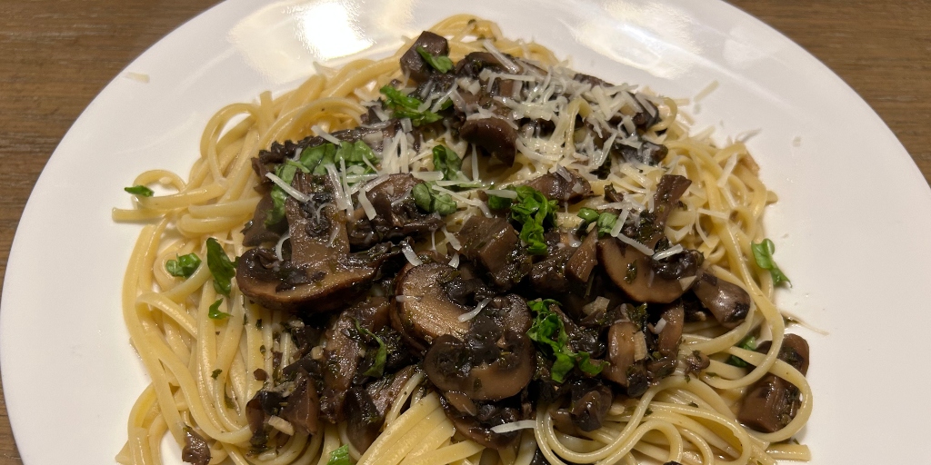 Meatless Friday Very Mushroom Linguine